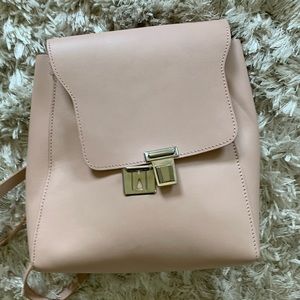 Brandy Pink leather backpack